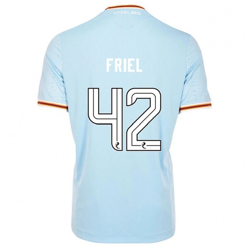 Danxen Herren Jon-Joe Friel #42 Himmelblau Auswärtstrikot Trikot 2025/26 T-Shirt