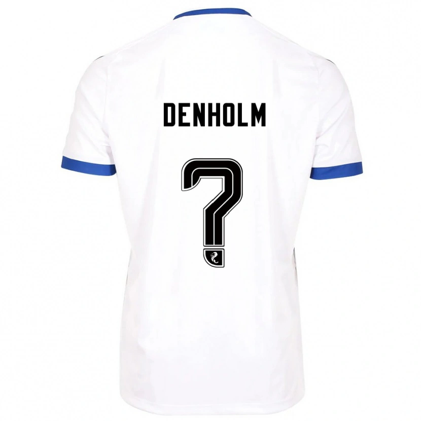 Danxen Herren Ben Denholm #0 Weiß Blau Auswärtstrikot Trikot 2025/26 T-Shirt