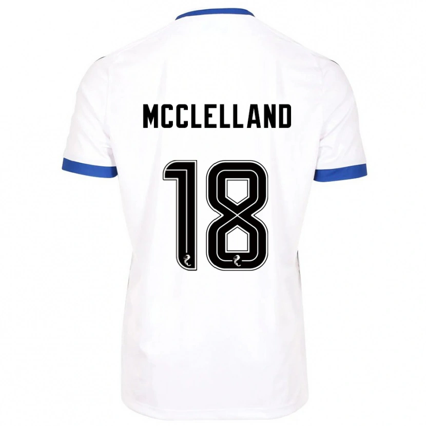Danxen Herren Sam Mcclelland #18 Weiß Blau Auswärtstrikot Trikot 2025/26 T-Shirt