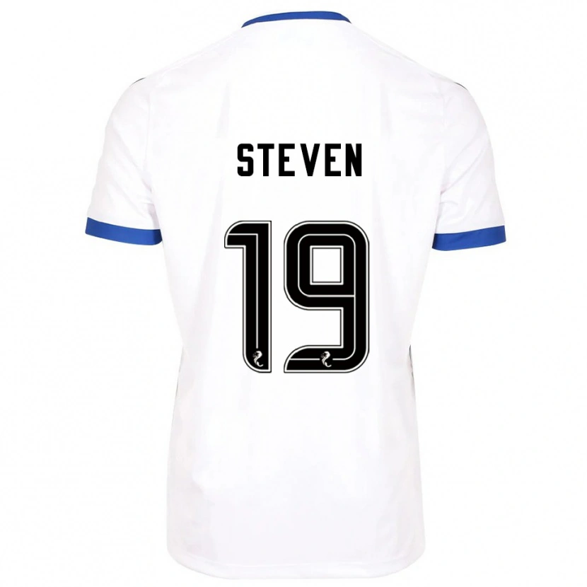 Danxen Herren Taylor Steven #19 Weiß Blau Auswärtstrikot Trikot 2025/26 T-Shirt