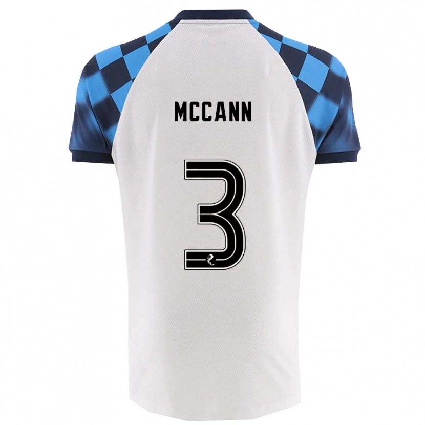 Danxen Herren Leon Mccann #3 Weiß Himmelblau Auswärtstrikot Trikot 2025/26 T-Shirt