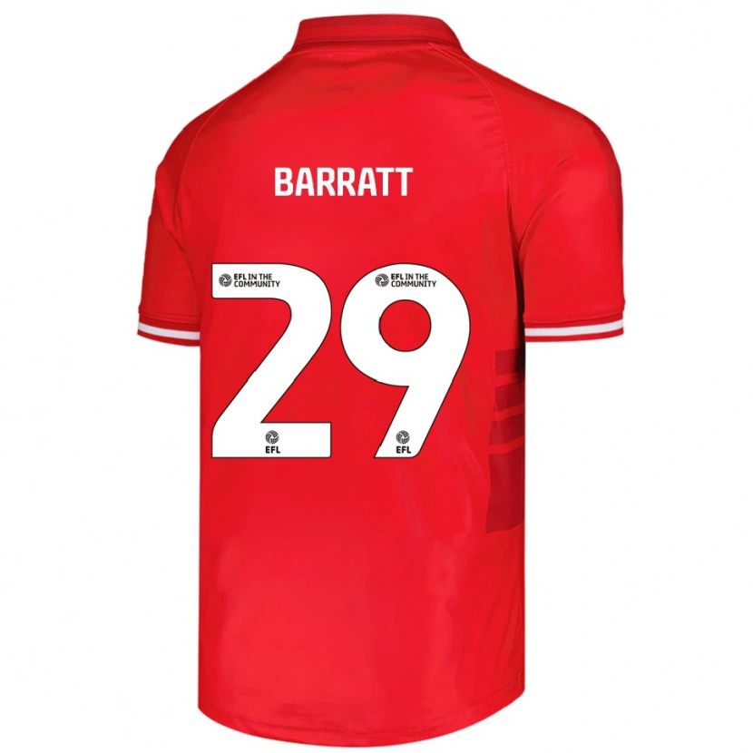 Danxen Damen Connor Barratt #29 Rot Weiß Heimtrikot Trikot 2025/26 T-Shirt