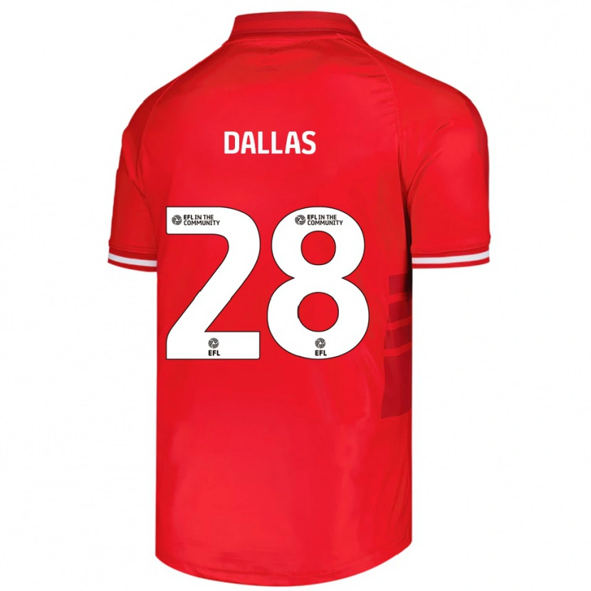 Danxen Damen Andy Dallas #28 Rot Weiß Heimtrikot Trikot 2025/26 T-Shirt