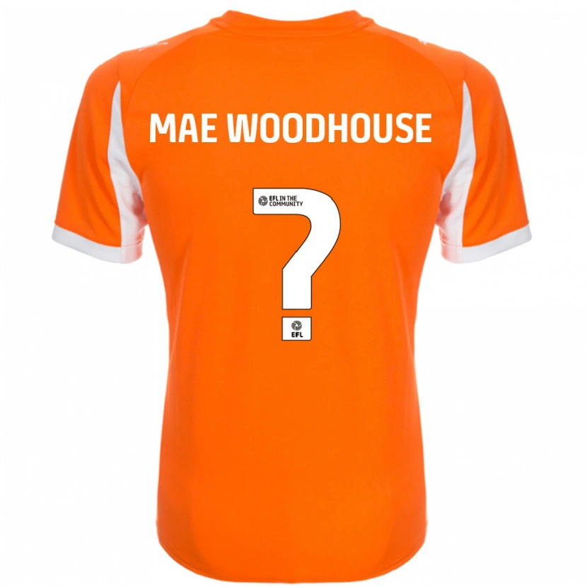 Danxen Damen Evie Mae Woodhouse #0 Orange Weiß Heimtrikot Trikot 2025/26 T-Shirt