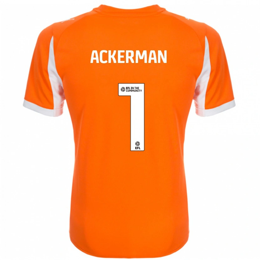 Danxen Damen Emily Ackerman #1 Orange Weiß Heimtrikot Trikot 2025/26 T-Shirt