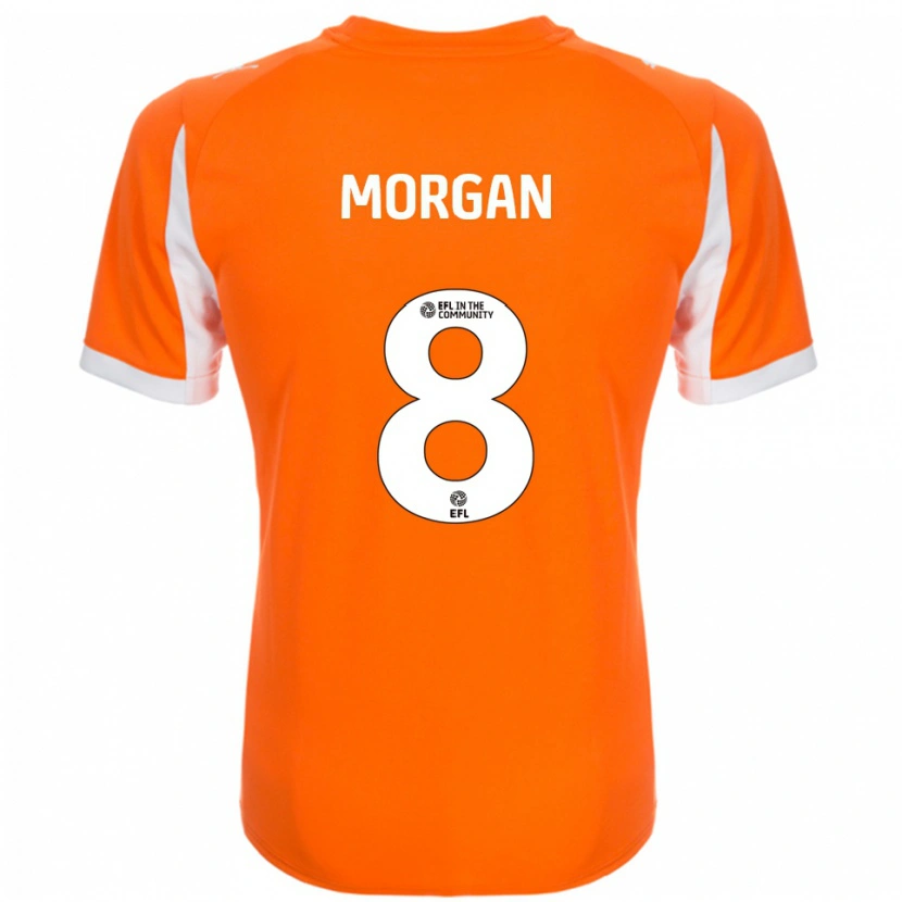 Danxen Damen Albie Morgan #8 Orange Weiß Heimtrikot Trikot 2025/26 T-Shirt