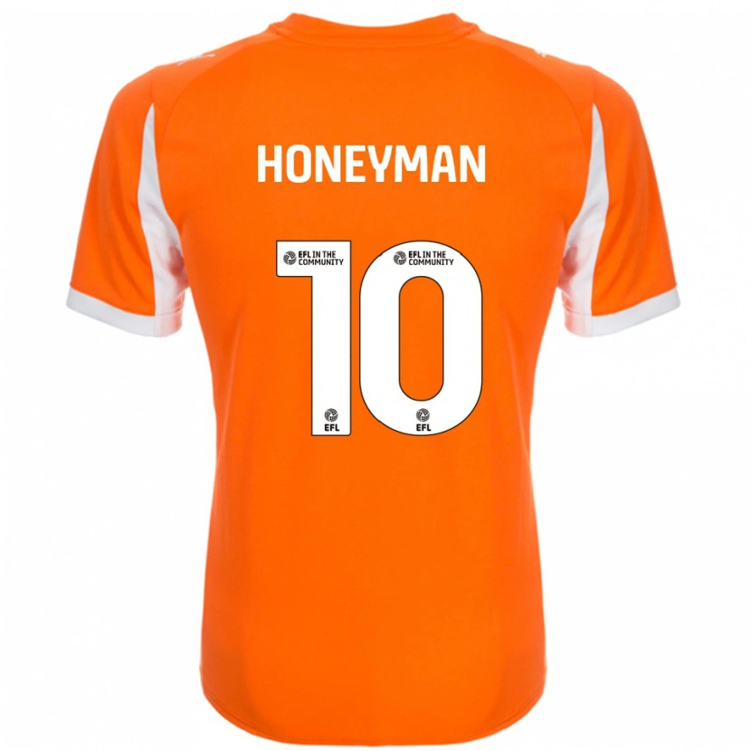 Danxen Damen George Honeyman #10 Orange Weiß Heimtrikot Trikot 2025/26 T-Shirt