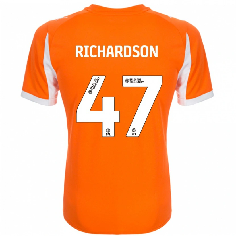 Danxen Damen Jack Richardson #47 Orange Weiß Heimtrikot Trikot 2025/26 T-Shirt