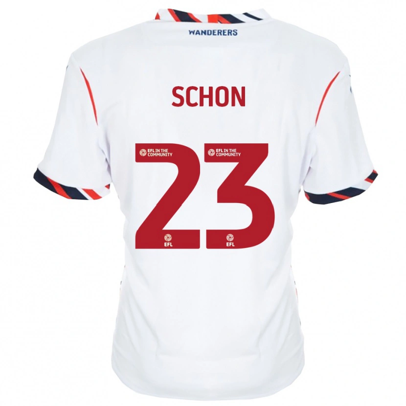 Danxen Damen Szabolcs Schön #23 Weiß Rot Heimtrikot Trikot 2025/26 T-Shirt