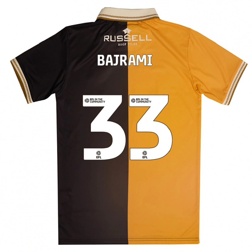 Danxen Damen Geraldo Bajrami #33 Gelb Schwarz Heimtrikot Trikot 2025/26 T-Shirt