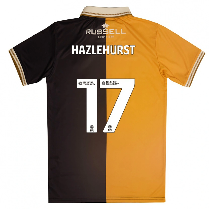 Danxen Damen Jack Hazlehurst #17 Gelb Schwarz Heimtrikot Trikot 2025/26 T-Shirt