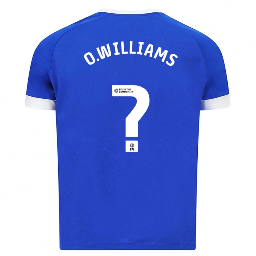 Danxen Damen Oliver Williams #0 Blau Weiß Heimtrikot Trikot 2025/26 T-Shirt