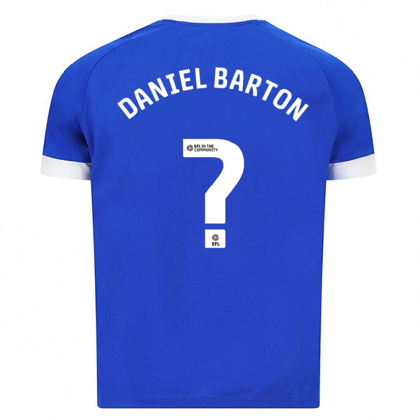 Danxen Damen Daniel Barton #0 Blau Weiß Heimtrikot Trikot 2025/26 T-Shirt