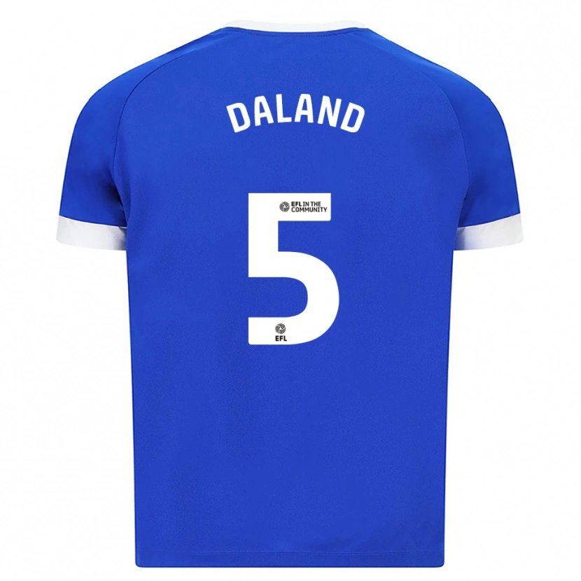 Danxen Damen Jesper Daland #5 Blau Weiß Heimtrikot Trikot 2025/26 T-Shirt