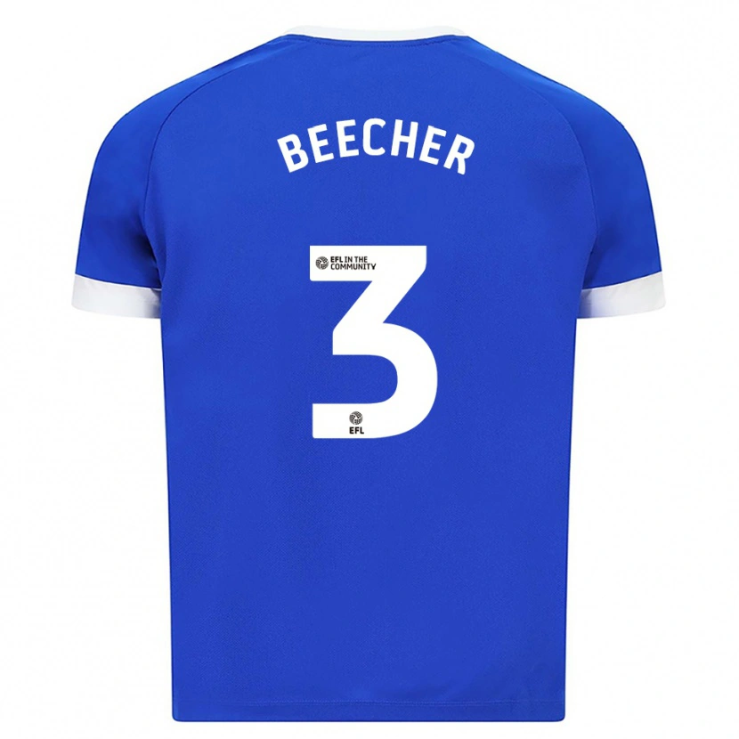 Danxen Damen Josh Beecher #3 Blau Weiß Heimtrikot Trikot 2025/26 T-Shirt