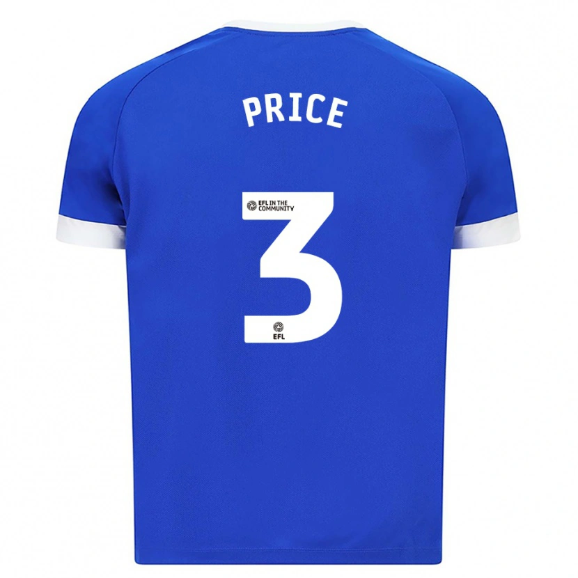 Danxen Damen Ffion Price #3 Blau Weiß Heimtrikot Trikot 2025/26 T-Shirt
