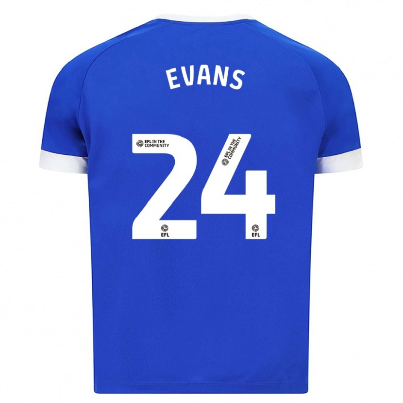 Danxen Damen Helen Evans #24 Blau Weiß Heimtrikot Trikot 2025/26 T-Shirt