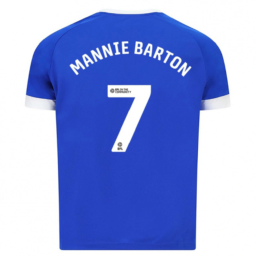 Danxen Damen Mannie Barton #7 Blau Weiß Heimtrikot Trikot 2025/26 T-Shirt