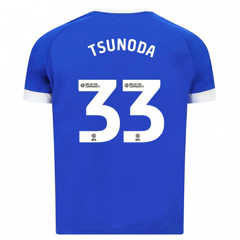 Danxen Damen Ryotaro Tsunoda #33 Blau Weiß Heimtrikot Trikot 2025/26 T-Shirt