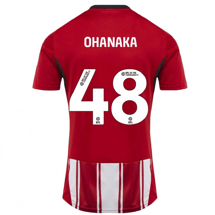 Danxen Damen Santino Ohanaka #48 Rot Weiß Schwarz Heimtrikot Trikot 2025/26 T-Shirt