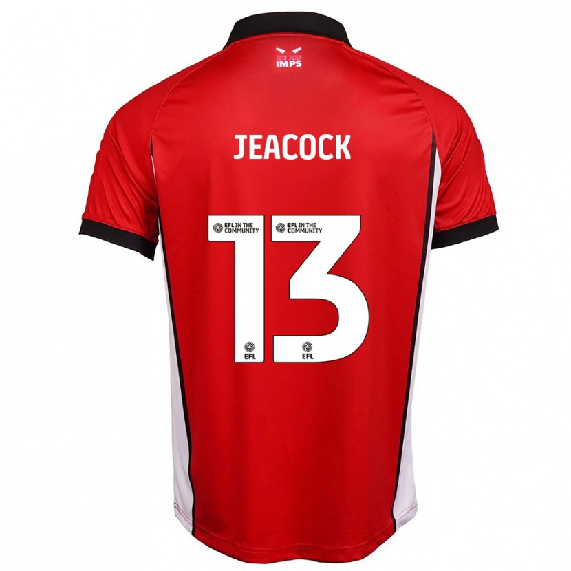 Danxen Damen Zach Jeacock #13 Rot Weiß Heimtrikot Trikot 2025/26 T-Shirt