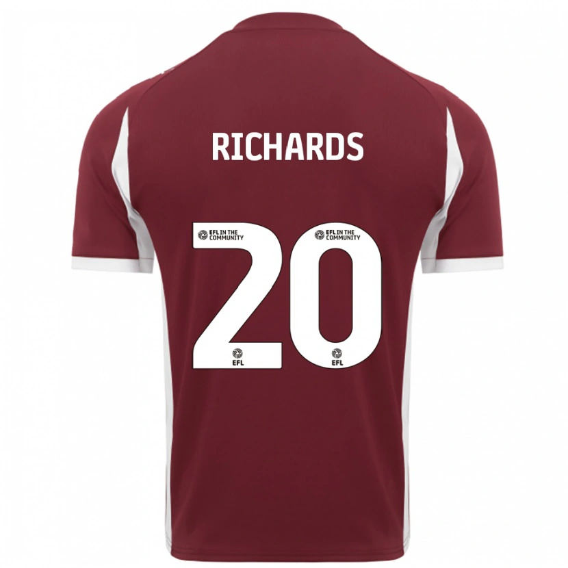 Danxen Damen Mia Richards #20 Burgunderrot Weiß Heimtrikot Trikot 2025/26 T-Shirt