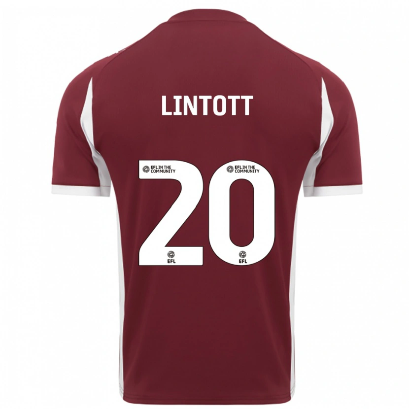 Danxen Damen Harvey Lintott #20 Burgunderrot Weiß Heimtrikot Trikot 2025/26 T-Shirt