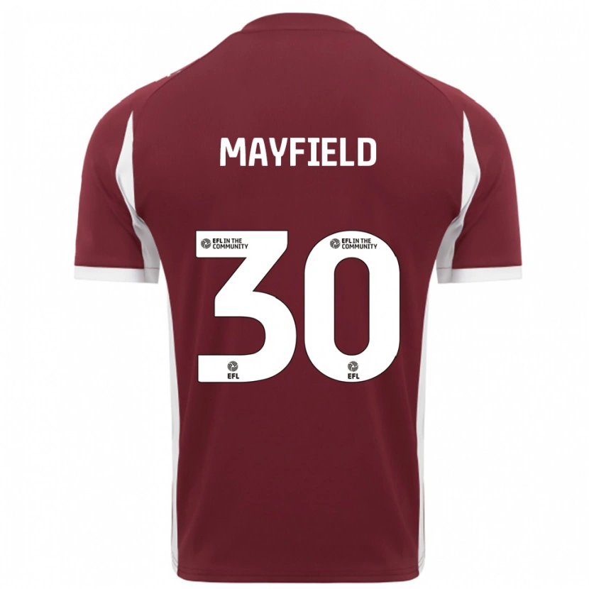 Danxen Damen Holly Mayfield #30 Burgunderrot Weiß Heimtrikot Trikot 2025/26 T-Shirt