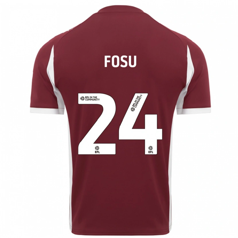 Danxen Damen Tariqe Fosu #24 Burgunderrot Weiß Heimtrikot Trikot 2025/26 T-Shirt