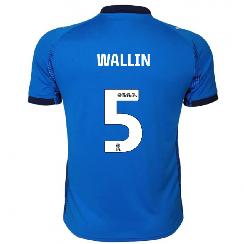 Danxen Damen Oscar Wallin #5 Blau Weiß Heimtrikot Trikot 2025/26 T-Shirt
