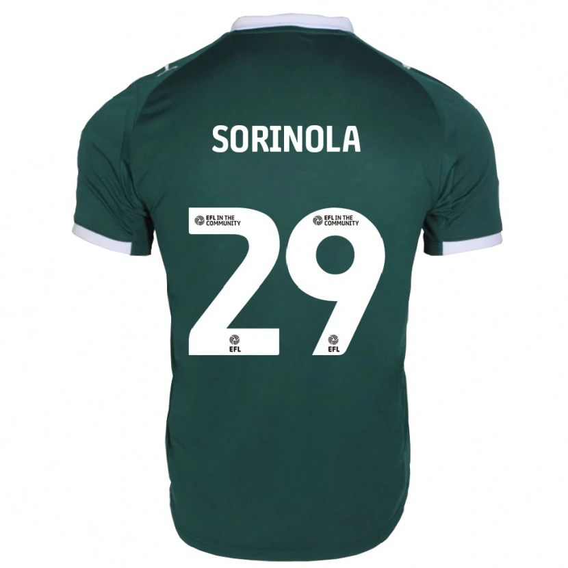 Danxen Damen Matthew Sorinola #29 Grün Weiß Heimtrikot Trikot 2025/26 T-Shirt