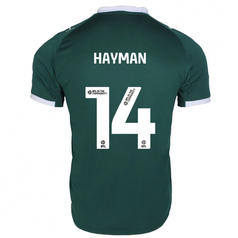 Danxen Damen Sam Hayman #14 Grün Weiß Heimtrikot Trikot 2025/26 T-Shirt