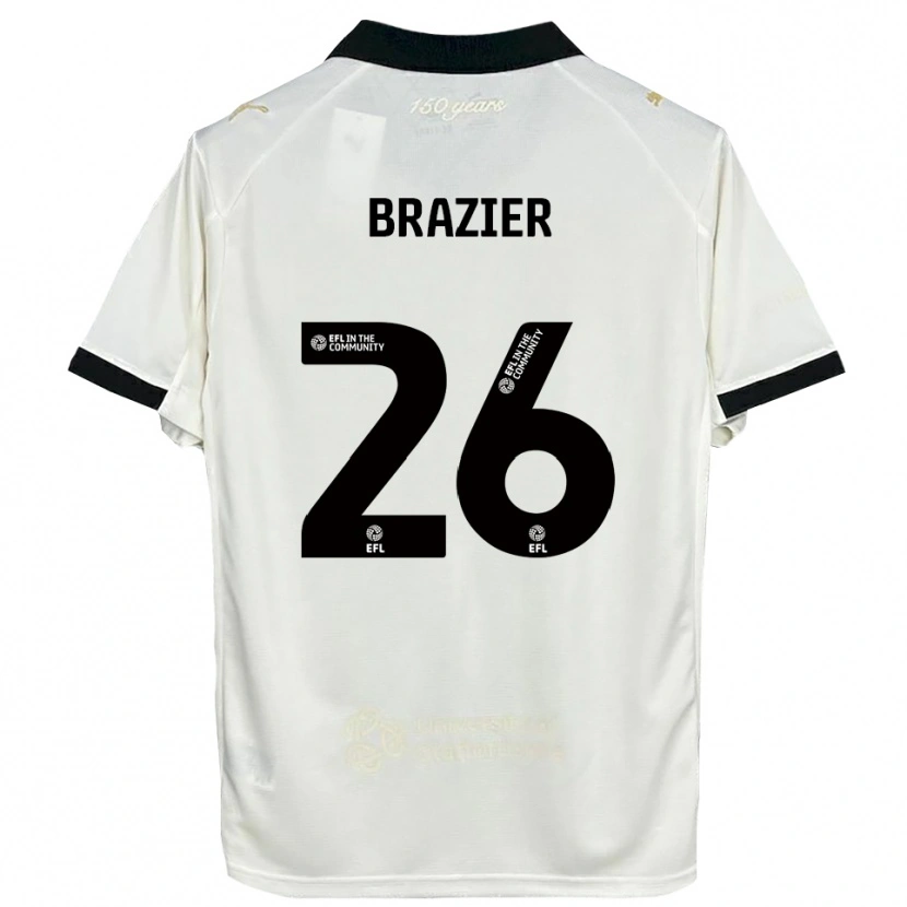 Danxen Damen Liam Brazier #26 Cremeweiß Schwarz Heimtrikot Trikot 2025/26 T-Shirt