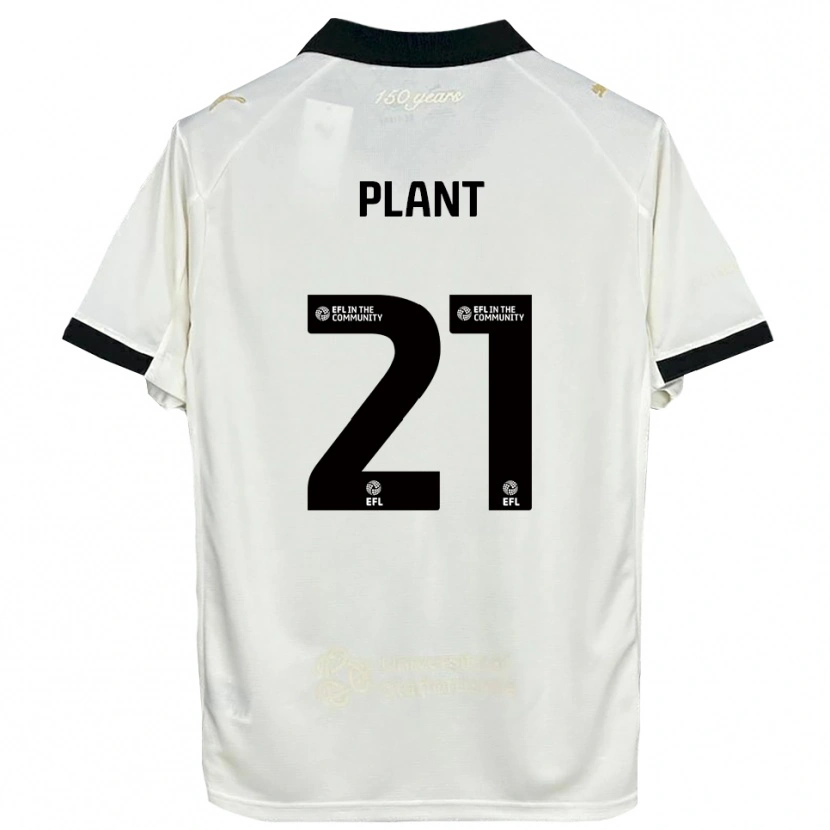 Danxen Damen James Plant #21 Cremeweiß Schwarz Heimtrikot Trikot 2025/26 T-Shirt