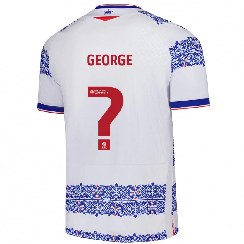 Danxen Damen Verrell George #0 Weiß Blau Heimtrikot Trikot 2025/26 T-Shirt