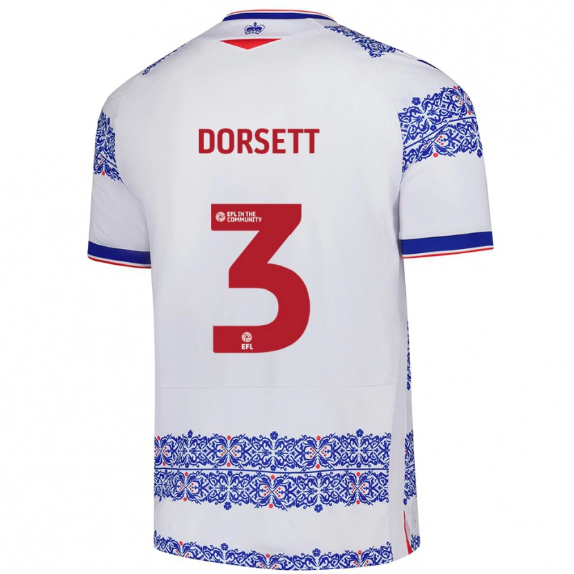 Danxen Damen Jeriel Dorsett #3 Weiß Blau Heimtrikot Trikot 2025/26 T-Shirt