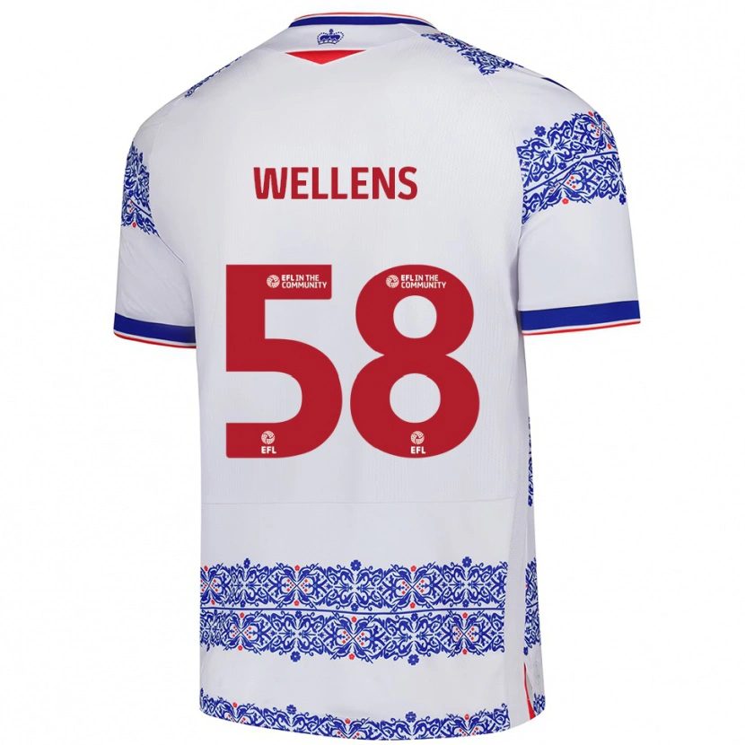 Danxen Damen Charlie Wellens #58 Weiß Blau Heimtrikot Trikot 2025/26 T-Shirt