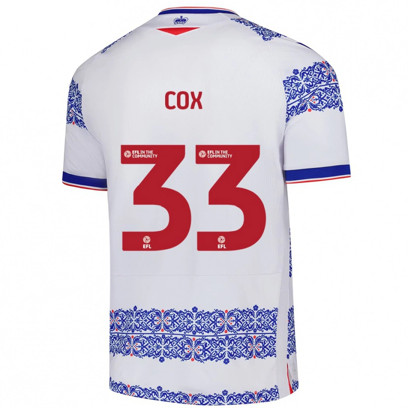 Danxen Damen Bella Cox #33 Weiß Blau Heimtrikot Trikot 2025/26 T-Shirt