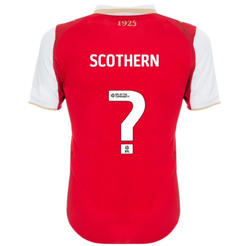 Danxen Damen Ben Scothern #0 Rot Weiß Heimtrikot Trikot 2025/26 T-Shirt