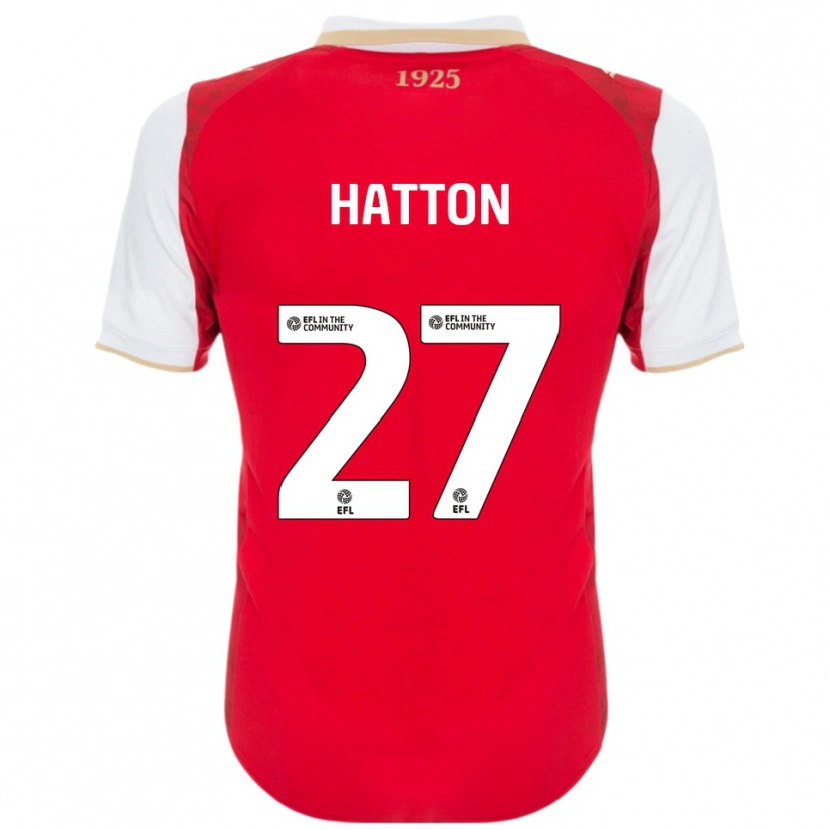 Danxen Damen Ben Hatton #27 Rot Weiß Heimtrikot Trikot 2025/26 T-Shirt