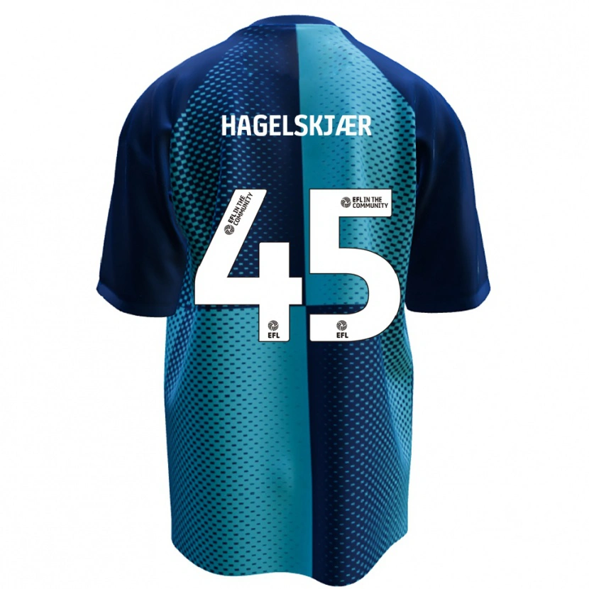 Danxen Damen Anders Hagelskjær #45 Blau Himmelblau Heimtrikot Trikot 2025/26 T-Shirt