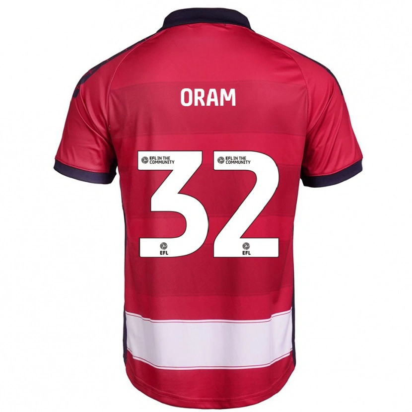 Danxen Damen Jake Oram #32 Rot Weiß Heimtrikot Trikot 2025/26 T-Shirt
