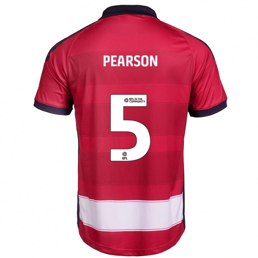 Danxen Damen Matty Pearson #5 Rot Weiß Heimtrikot Trikot 2025/26 T-Shirt