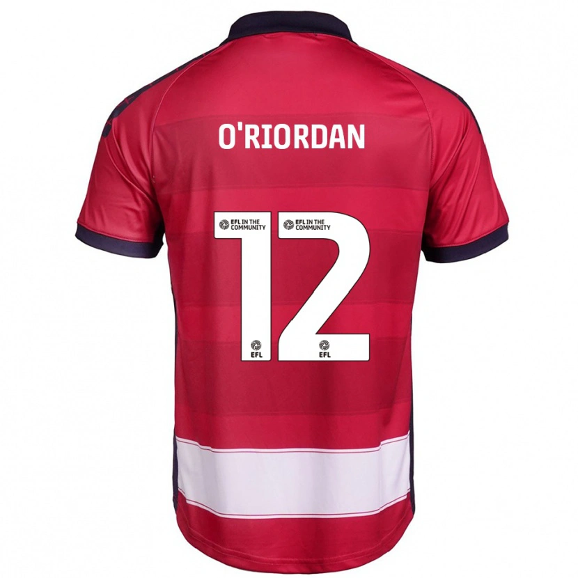 Danxen Damen Connor O'riordan #12 Rot Weiß Heimtrikot Trikot 2025/26 T-Shirt