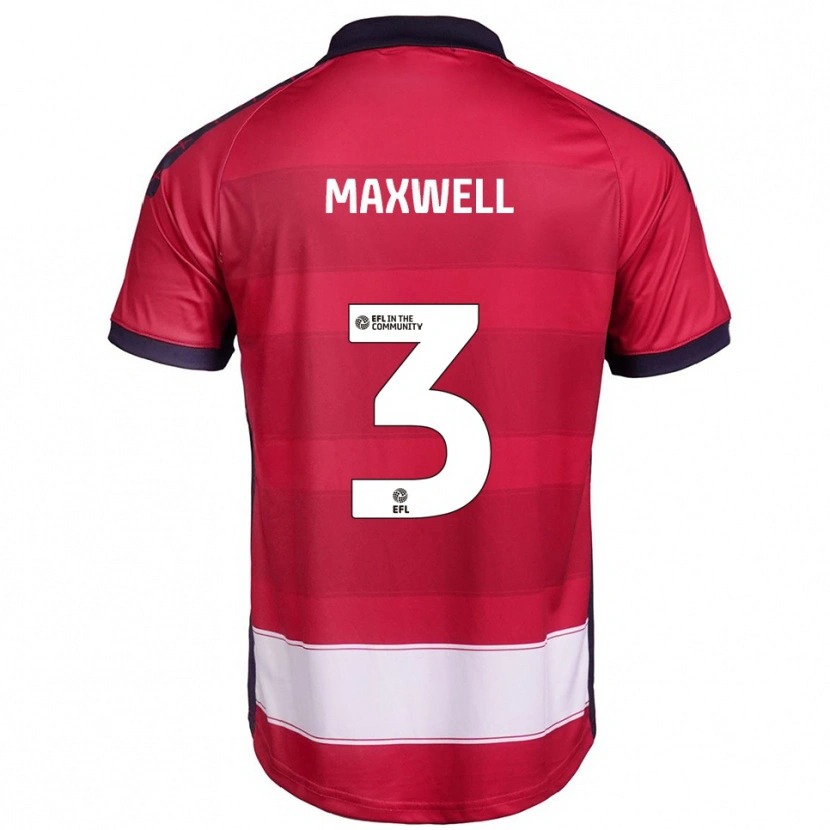 Danxen Damen James Maxwell #3 Rot Weiß Heimtrikot Trikot 2025/26 T-Shirt