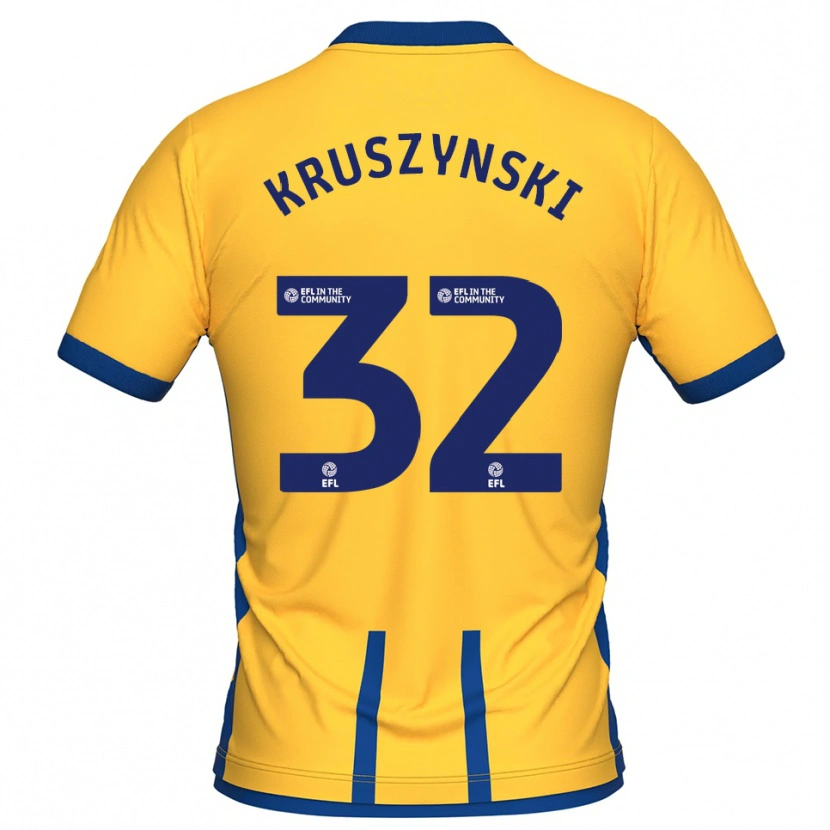 Danxen Damen Jakub Kruszynski #32 Gelb Blau Heimtrikot Trikot 2025/26 T-Shirt