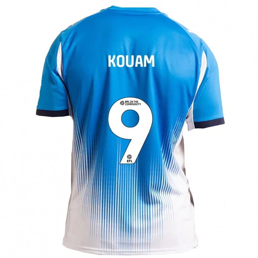 Danxen Damen Marcus Kouam #9 Blau Weiß Heimtrikot Trikot 2025/26 T-Shirt