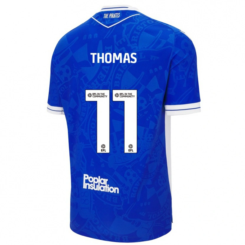 Danxen Damen Luke Thomas #11 Blau Weiß Heimtrikot Trikot 2025/26 T-Shirt