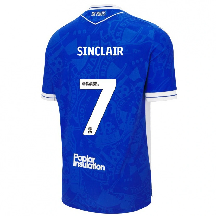 Danxen Damen Scott Sinclair #7 Blau Weiß Heimtrikot Trikot 2025/26 T-Shirt
