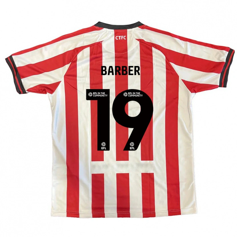 Danxen Damen Mark Barber #19 Rot Weiß Schwarz Heimtrikot Trikot 2025/26 T-Shirt